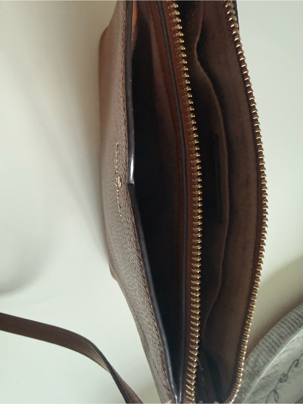 kate spade Brown Pebbled Leather Crossbody Bag - Picture 9 of 11